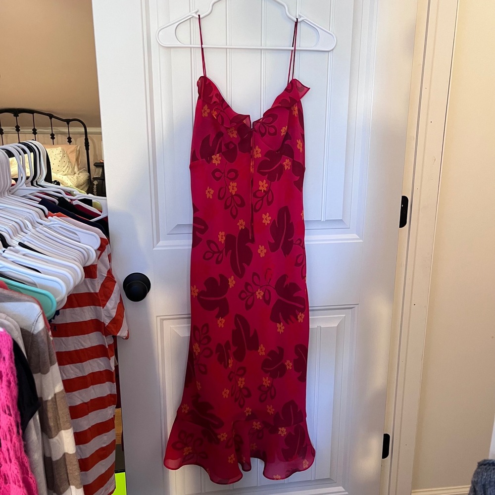 🍟express red dress size 7/8